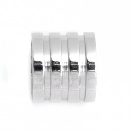 304 Acero Inoxidable Fundición Cuentas Cilíndrico Tono de Plata Raya 13mm x 9mm, Agujero: Aprox 8.1mm, 1 Unidad 304 Acero Inoxidable Fundición Cuentas Cilíndrico Tono de Plata Raya 13mm x 9mm, Agujero: Aprox 8.1mm, 1 Unidad