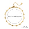 Picture of Wholesale 304 Stainless Steel Anklet, Gold Plated Vacuum Plating, Women's Stylish Ins Style Gift Jewelry Supply