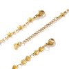 Picture of Wholesale 304 Stainless Steel Anklet, Gold Plated Vacuum Plating, Women's Stylish Ins Style Gift Jewelry Supply