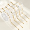Picture of Wholesale 304 Stainless Steel Anklet, Gold Plated Vacuum Plating, Women's Stylish Ins Style Gift Jewelry Supply