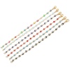 Bild von 304 Edelstahl Armband Vergoldet Bunt Böser Blick Emaille 19.2cm lang, 1 Strang