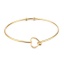 Immagine di 304 Acciaio Inossidabile Braccialetto Tono Argento Tondo Cuore Possibile Aprire 20cm Lunghezza, 2 Pz