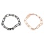 Изображение 304 Stainless Steel Bracelets Rose Gold Oval 19.5cm(7 5/8") long, 1 Piece