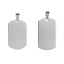 Picture of 304 Stainless Steel Pendants Rectangle Silver Tone Blank Stamping Tags One Side 62mm x 28mm, 5 PCs