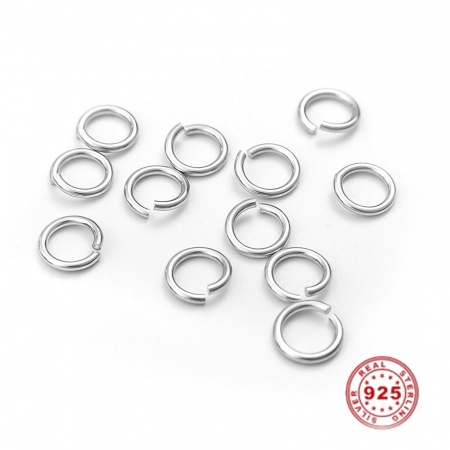 Bulk Sterling Silver Open Jump Rings 12mm 14mm 16mm With 1mm Thicknes 18  Gauge, 925 Silver Large Jump Rings for Bracelet Necklace Earring 