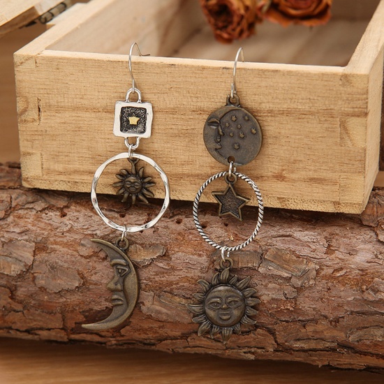 Picture of Boho Chic Bohemia Earrings Antique Silver Color