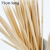 Imagen de Bambú Doble Punta Agujas de tejer Natural 15cm longitud, 1 Juego