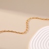Picture of Eco-friendly Vacuum Plating Stylish Simple 18K Real Gold Plated Copper Link Chain Necklace For Women Party