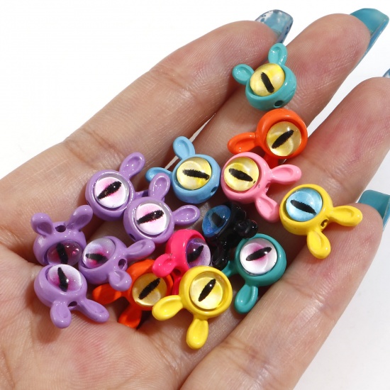 Immagine di Lega di Zinco Perline per la Creazione di Gioielli con Ciondoli Fai-da-te Multicolore Smalto 20 Pz