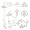 Picture of 304 Stainless Steel Insect Pendants Silver Tone Butterfly Animal Wing Hollow