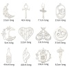 Picture of 304 Stainless Steel Insect Pendants Silver Tone Butterfly Animal Wing Hollow