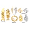 Image de 1 Pièce Connecteurs Pendentifs Breloques Bijoux d'Océan en Laiton Plaqué Or Véritable