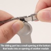 Bild von 304 Edelstahl Großbuchstaben Charm-Armband mit italienischen Gliedern zur Herstellung von DIY-Schmuck Vergoldet Weiß Emaille Rechteck Message " A-Z " Paillette 10mm x 9mm