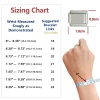 Bild von 304 Edelstahl Großbuchstaben Charm-Armband mit italienischen Gliedern zur Herstellung von DIY-Schmuck Vergoldet Weiß Emaille Rechteck Message " A-Z " Paillette 10mm x 9mm