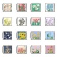 Picture of 304 Stainless Steel Italian Charm Links For DIY Bracelet Jewelry Making Silver Tone Multicolor Rectangle 10mm x 9mm