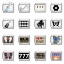 Picture of 304 Stainless Steel Italian Charm Links For DIY Bracelet Jewelry Making Silver Tone Multicolor Rectangle 10mm x 9mm