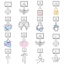 Picture of 304 Stainless Steel Italian Charm Links For DIY Bracelet Jewelry Making Silver Tone Multicolor Rectangle 10mm x 9mm