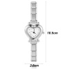 Immagine di 1 Pz 304 Acciaio Inossidabile Orologio da Polso Modulare con Collegamenti a Charm Italiano, Elegante San Valentino Cuore Per Donne Regalo 18.5cm Lunghezza
