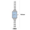 Picture of 304 Stainless Steel Italian Charm Links Modular Wrist Watch, Stylish & Casual Octagon Unisex Gift 18.5cm(7 2/8") long