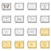 Picture of 304 Stainless Steel Italian Charm Links For DIY Bracelet Jewelry Making Multicolor Rectangle 10mm x 9mm