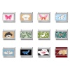 Imagen de 304 Acero Inoxidable Elegante Charm Pulsera de Eslabones Italianos para Hacer Joyas DIY Al Por Mayor Tono de Plata Rectángulo Animal 10mm x 9mm