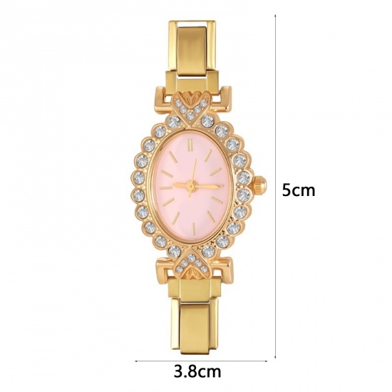 Picture of 1 Piece 304 Stainless Steel Exquisite Italian Charm Links Watch Face For DIY Jewelry Making, Multicolor - Wholesale, 5cm x 3.8cm