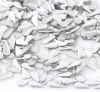 Bild von Aluminium Metallisch Nagel-Kunst Nieten zum Kleben Tropfen Aluminium Farbe 6 x3mm,1000 Stück 