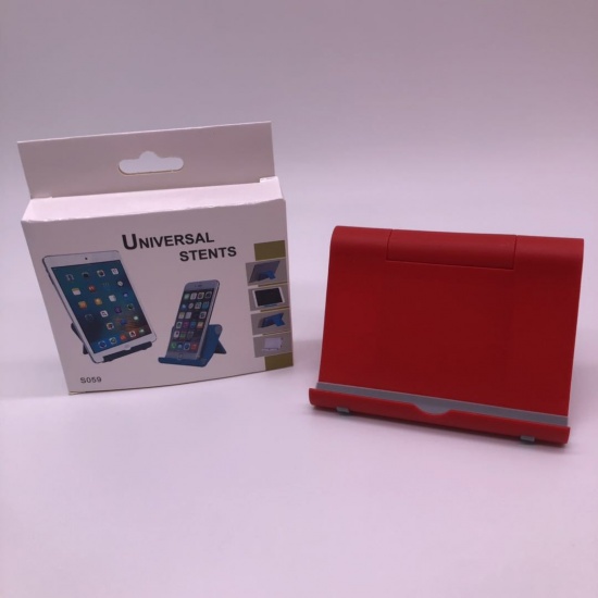 Immagine di Red - ABS Tablet & Mobile Phone Holder Rack 10.6x10.1x2.1cm, 1 Piece