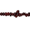 Immagine di (Grado B) Naturale Granato Sciolto Perline Irregolare Colore di Vino Rosso Circa 10mm x 6mm - 5mm x 4mm, Foro: Circa 1mm, lunghezza:89cm 1 Filo (Circa347 Pezzi/Treccia)