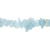 Picture of March Birthstone - (Grade B) Aquamarine (Natural) Loose Beads Irregular Blue About 13mm x 7mm( 4/8" x 2/8") - 5mm x 4mm( 2/8" x 1/8"), Hole: Approx 1.0mm,42cm(16 4/8")long, 1 Strand (Approx 140 PCs)