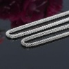Picture of 304 Stainless Steel Lantern Chain Jewelry Necklace Silver Tone 45.8cm(18") long, Chain Size: 2.4mm(1/8"), 1 Piece