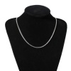 Picture of 304 Stainless Steel Lantern Chain Jewelry Necklace Silver Tone 45.8cm(18") long, Chain Size: 2.4mm(1/8"), 1 Piece