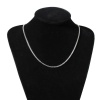 Picture of 304 Stainless Steel Lantern Chain Jewelry Necklace Silver Tone 45.8cm(18") long, Chain Size: 2.4mm(1/8"), 1 Piece