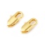 Immagine di Ottone Fibbia Aragosta 18K Vero Oro Placcato Placcatura 10mm x 5mm, 5 Pz
