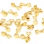 Image de Fermoirs Pinces Bélière en Laiton Plaqué Or Véritable 18K Placage 12mm x 3mm, 10 Pcs