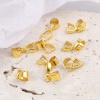 Bild von Messing Collierschlaufe Anhängerschlauf​e 18K Echtgold plattiert Plattiert 12mm x 3mm, 10 Stück