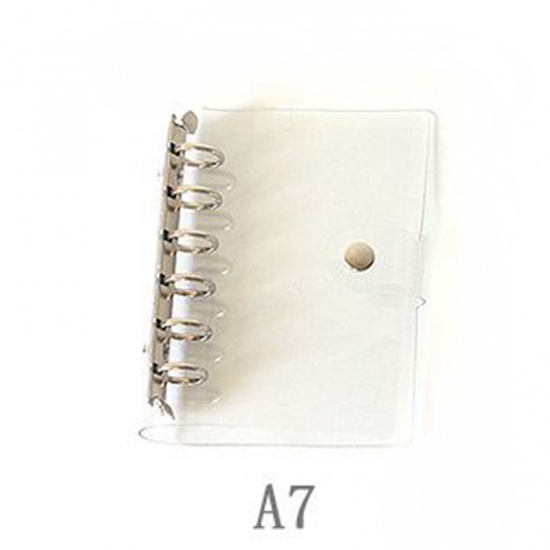Picture of (A7)PVC Loose Leaf Binder Notebook Cover Transparent Clear 1 Piece