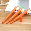 ABS ゲルインクボールペン オレンジ色 キャロット ウサギ 15cm、 3 本 の画像