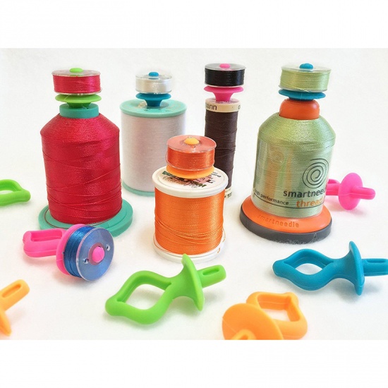 Picture of Silicone Bobbin Thread Holders At Random Mixed 45mm x 22mm, 12 PCs
