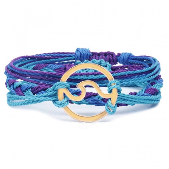 Изображение Набор браслетов Фиолетовый Кольцо Регулируемый 1 Комплект ( 3 ШТ/Комплект)