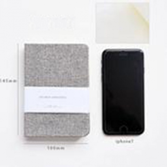 Picture of 72K (128 Sheets) Paper Writing Memo Notebook Smoky Gray 14.5cm x 10cm, 1 Copy