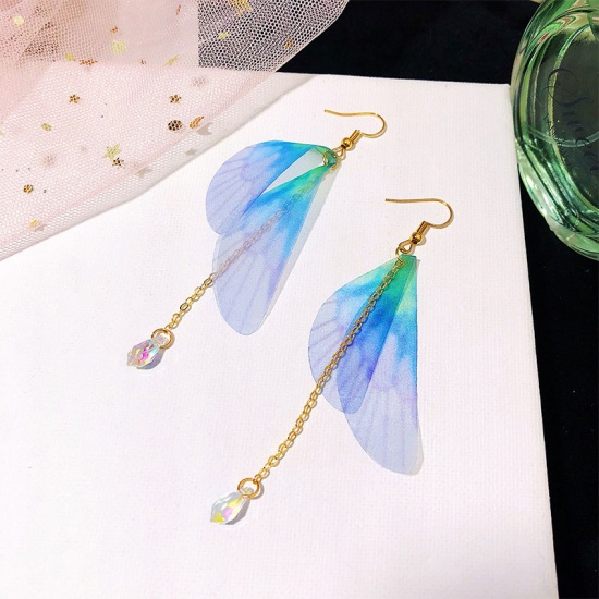 Picture of Earrings Blue Wing 8.9cm, 1 Pair