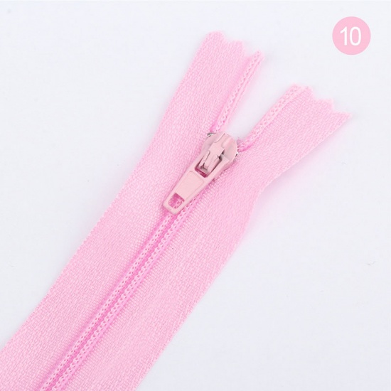 Picture of Nylon Zipper For Tailor Sewing Craft Light Pink 20cm, 10 PCs