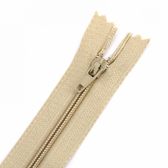 Picture of Nylon Zipper For Tailor Sewing Craft Beige 20cm, 10 PCs
