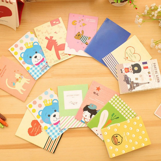 Picture of Paper Memo Notepad Stationery At Random Rectangle Rocking Horse 12cm x 8.5cm, 1 Copy