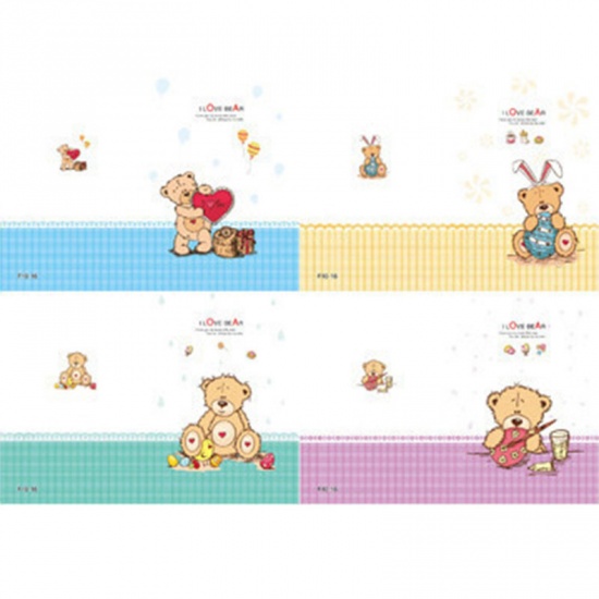 Picture of Paper Memo Notepad Stationery At Random Rectangle Bear 12cm x 8.5cm, 1 Copy
