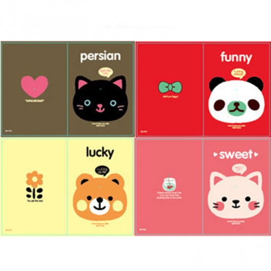 Picture of Paper Memo Notepad Stationery At Random Rectangle Cat 12cm x 8.5cm, 1 Copy