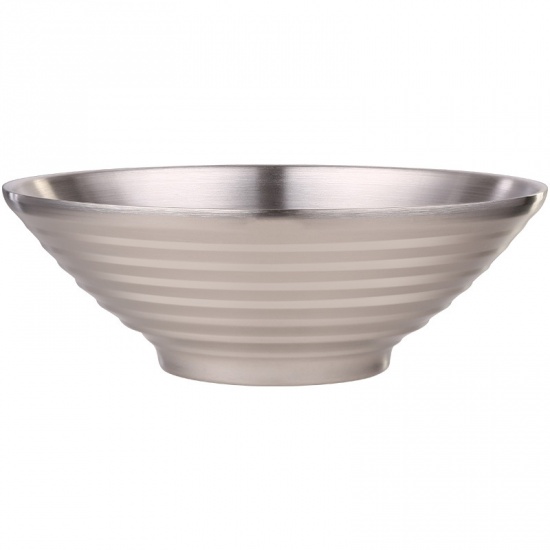 Bild von 304 Edelstahl Küchenwerkzeuge Nudelschale Silber Farbe 22cm Durchmesser, 1 Stück