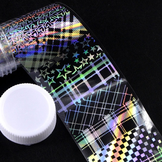 Изображение ABS Пластик Наклейки для Ногтей Разноцветный 100см x 4см, 1 Лист