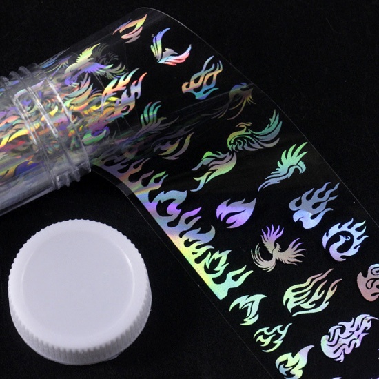 Изображение ABS Пластик Наклейки для Ногтей Разноцветный 100см x 4см, 1 Лист